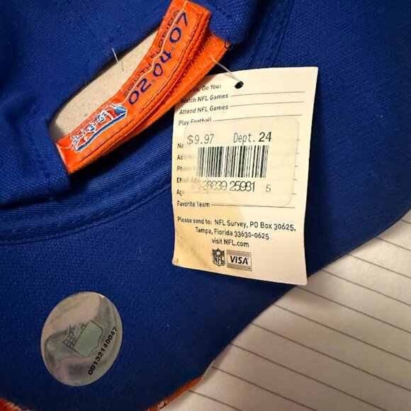 New Super Bowl XLI NFL Feb 4 2007 Colts Bears Manning MVP Ball Cap - Picture 3 of 3